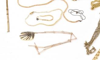 Kis bizsu tétel, nyakláncok, karkötők, némelyik javításra szorul