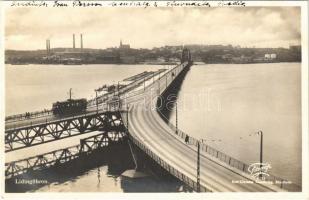 1928 Stockholm, Lidingöbron / bridge, tram