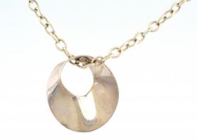 Ezüst(Ag) nyaklánc függővel, jelzett, h: 43 cm, nettó: 12,7 g