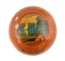 Gomba alakú, fa úti varrókészlet, Balatonfüred jelzéssel, m: 6,5 cm