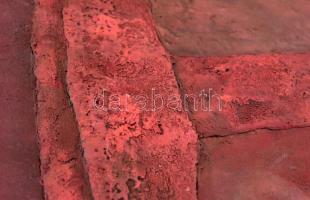 Jakobovits Miklós (1936-2012): Vörös és szürke (vörös titok, vörös segély), 2000. Vegyes technika, f...