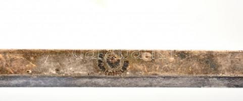 6 db alpakka késbak, Bachmann A.S. jelzéssel, h: 10 cm