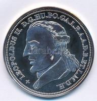 DN "Királyi koronák - II. Lipót 5 korona 1909" Ag emlékérem tanúsítvánnyal (20g/0.999/38,61mm) T:PP kis patina