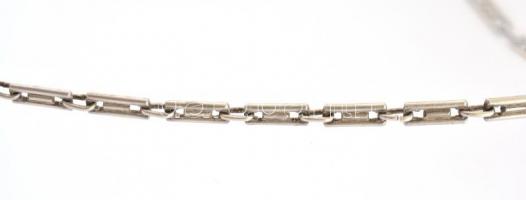 Ezüst(Ag) karkötő és makkos nyaklánc, jelzetlen, nyaklánc h: 50,5 cm, medál: 3x2,5 cm, karkötő h: 20...