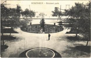 1918 Keszthely, balatoni park. Mérei Ignác