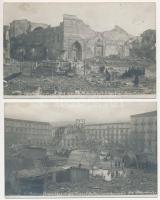 Messina, Terremoto del 28 dicembre 1908 / ruins after the earthquake - 2 original photo postcards
