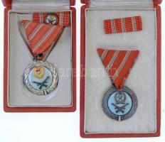 1954. "Szolgálati Érdemérem" zománcozott kitüntetés mellszalagon, szalagsávval, eredeti, k...