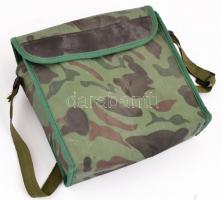 Orosz távcső, mini iránytűvel, terepszínű tokban, 19x16,5 cm