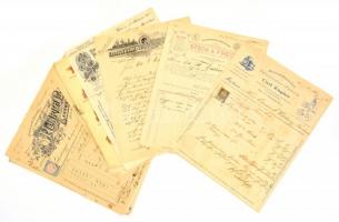 1894-1932 Vegyes külföldi számla tétel, 13 db, nagyrészt fejléces számlák, német nyelven.