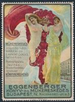 Eggenberger Könyv- és Műkereskedés Budapest IV. litho levélzáró