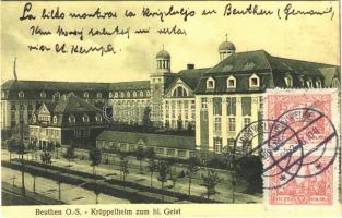1928 Bytom, Beuthen (Oberschlesien); Krüppelheim zum hl. Geist / institution for the disabled. Kunstverlag E. Burgfels. TCV card (EK)