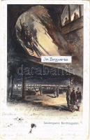 1903 Berchtesgaden, Salzbergwerk, Im Bergwerke / salt mine interior (EB)