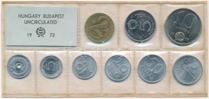 1972. 2f-10Ft (9xklf) érmés forgalmi sor fóliatokban T:1 Adamo FO5