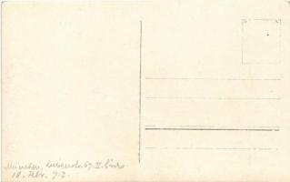 1912 München, Munich; street view, shops of Gottlieb Gschwentner, Karl Ballein. photo