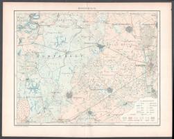 A Hortobágy térképe, rajzolta: Homolka József, kiadja: Posner Károly Lajos és Fia, hajtott, 23×30 cm