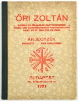 1921 Őri Zoltán Reszelő és Csavaráru Nagykereskedés árjegyzéke, kartonált kötés, 48p