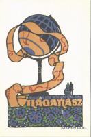 Világatlasz reklám / Hungarian publishing house advertisement s: Szekeres B.