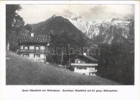 Berchtesgaden, Haus Alpenblick mit Rebenhaus. Herrlicher Runcclick auf die ganze Bebirgstette / hotel, mountains (fa)