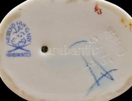 Herendi porcelán Ludas Matyi, kézzel festett, jelzett, hibátlan, m: 8 cm, h: 9,5 cm