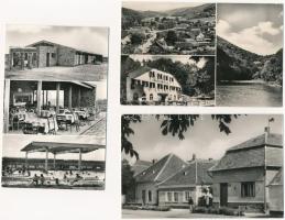 50 db MODERN magyar fekete-fehér retro képeslap kisebb településekkel / 50 modern Hungarian black an...