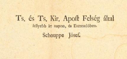 1805 Közönséges pardon. Amnesztiarendelet katonaszökevények részére Latour hadügyminiszter kiadása m...