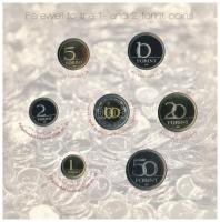 2008. 1Ft-100Ft (7xklf) darabos forgalmi sor "Búcsú az egy- és kétforintostól" dísztokos s...