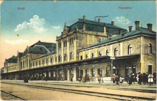 1915 Arad, vasútállomás, pályaudvar / railway station