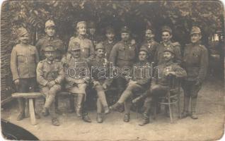 1916 Osztrák-magyar katonák Galíciában / WWI Austro-Hungarian K.u.K. military, soldiers in Galicia. photo (kopott sarkak / worn corners)