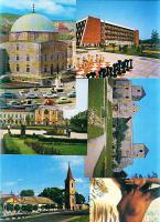 81 modern magyar színes városképes + 16 erotikus képeslap