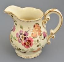 Zsolnay pillangó mintás teás készlet, kézzel festett, hibátlan, jelzett