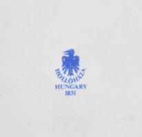 2 db Hollóházi plakett. Országos Testnevelési Tudományos konferencia. Matricás, jelzett, hibátlan. d...