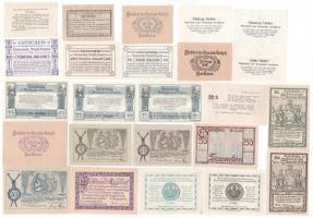 Ausztria ~1920. 24db-os vegyes szükségpénz tétel T:I,I-Austria ~1920. 24pcs of mixed necessity notes...