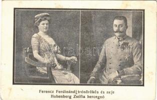 Ferenc Ferdinánd trónörökös és neje Hohenberg Zsófia hercegnő / Archduke Franz Ferdinand of Austria, Sophie, Duchess of Hohenberg (EK)