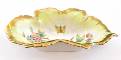 Herendi Viktória mintás tálka. Kézzel festett, jelzett 13,5 cm