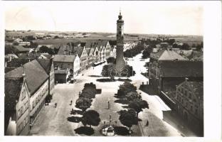 Dorfen, Markt / church, square, photo (creases)