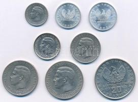 Görögország 1971-1973. 10l-10D "II. Konstantin" (7xklf) T:2 Greece 1971-1973. 10 Lepta - 10 Drachmai "Constantine II" (7xdiff) C:XF Krause KM#97, KM#98, KM#99, KM#100, KM#101, KM#102, KM#104