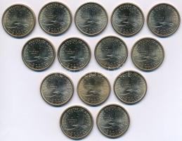Amerikai Egyesült Államok 2000P 1$ "Sacagawea" (16x) T:1-
USA 2000P 1 Dollar "Sacaga...