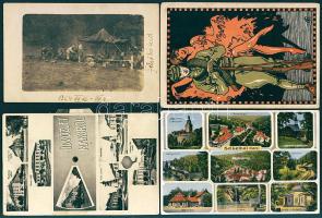 30db háború előtti képeslap, főleg magyar városképek, kevés külföldi és motívum