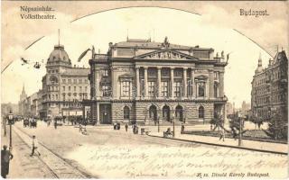 1902 Budapest VIII. Népszínház, Blaha Lujza tér. Divald Károly  35. sz.