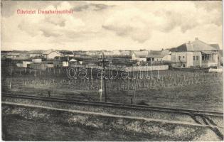 Dunaharaszti, látkép a vasúti sínekkel. Magyar Imre fényképész