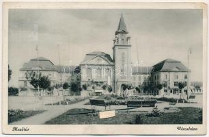 1943 Mezőtúr, Városháza. leporellólap 10 képpel (EM)