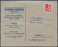 1944 Pannonia Borpince Budafok borítékja