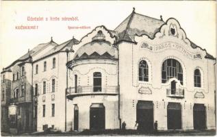 1908 Kecskemét, Iparos Otthon, kávéház és étterem. Galánthai Fekete Mihály kiadása