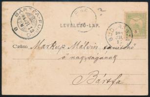 1905 Bíró Lajos (1856-1931) zoológus, utazó, néprajzi gyűjtő saját kézzel írt Biharfüredi képeslapja