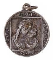 Olasz Államok / Pápai Állam DN XI. Piusz pápa ezüstözött Br emlékérem füllel (19mm) T:2 Italian States / Papal States ND Pope Pius XI silver plated commemorative medal with ear (32mm) C:XF