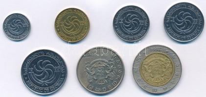 Grúzia 1993-2006. 1t-2L (7xklf) T:1-2
Georgia 1993-2006. 1 Tetri - 2 Lari (7xdiff) C:UNC-XF
Krause...