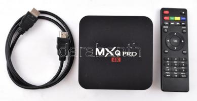 MXQ PRO 4K- TV Okosító box kábellel, távirányítóval