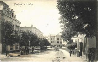 1909 Lipik, utca, üzlet / street view, shop