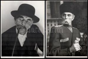 10 db fotó színészekről, 20,5x17,5 cm és 24x18 cm közötti méretben