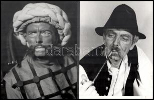 10 db fotó színészekről, 20,5x17,5 cm és 24x18 cm közötti méretben